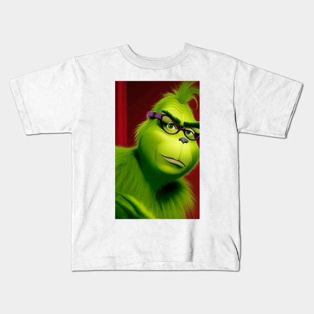 Feeling Extra Grinchy Today Kids T-Shirt by ShopSunday